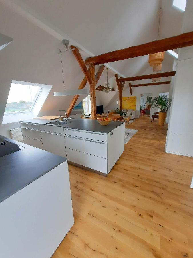 Luxurioeses Loft Mit Schoenem Blick Tremsbüttel Kültér fotó